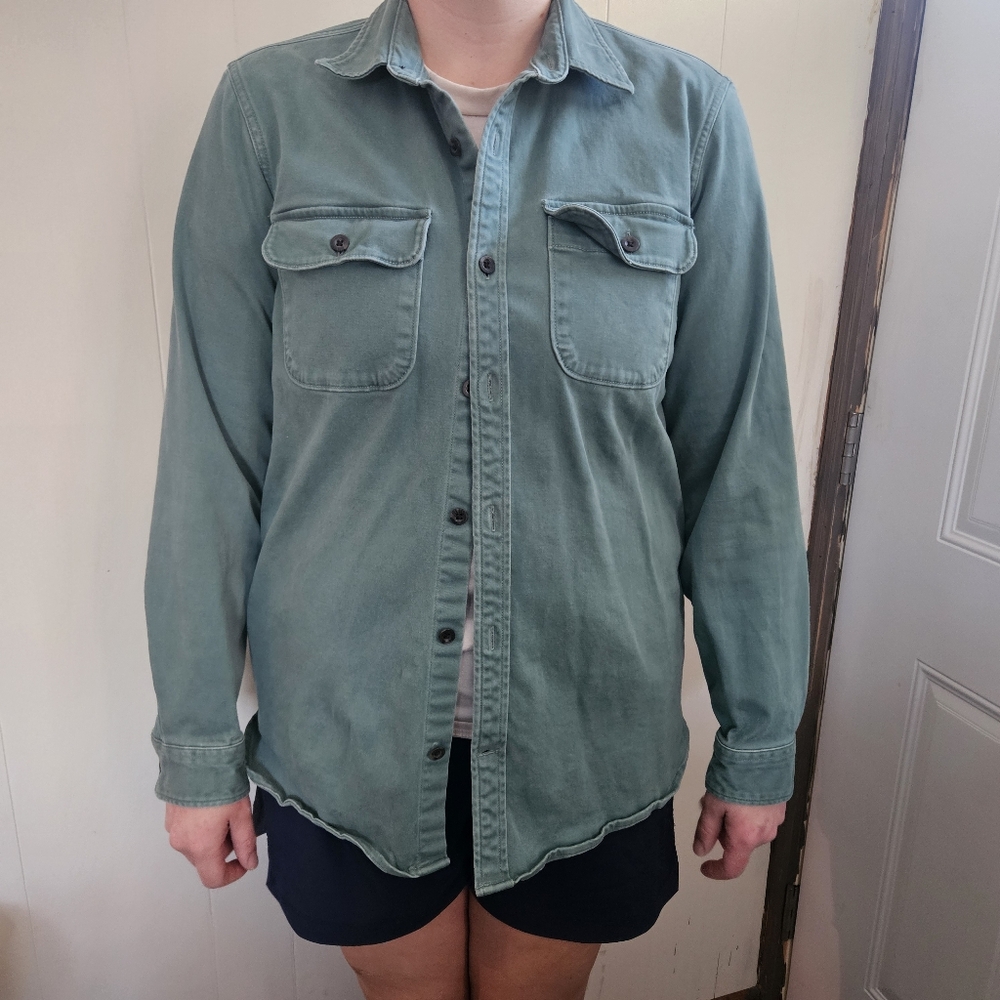 Men's Green Casual Shirt Gap